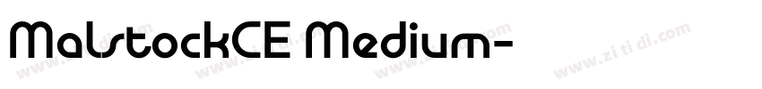 MalstockCE Medium字体转换
